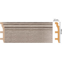 Плинтус напольный Decomaster 100x22x2400 мм D232-77 ДМ