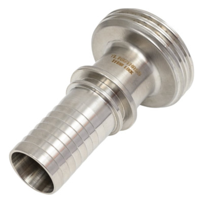 Штуцер TITAN LOCK 1in, резьбой под рукав DIN 11851 DN25 нерж. 316L TL25THRSS