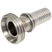 Штуцер TITAN LOCK 1in, резьбой под рукав DIN 11851 DN25 нерж. 316L TL25THRSS