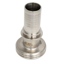 Штуцер TITAN LOCK 1in, резьбой под рукав DIN 11851 DN25 нерж. 316L TL25THRSS