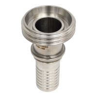 Штуцер TITAN LOCK 1in, резьбой под рукав DIN 11851 DN25 нерж. 316L TL25THRSS