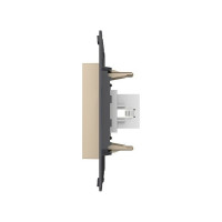 Розетка HDMI LIVOLO 1 пост цвет золотой (механизм) VL-FCHD-2AP