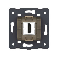 Розетка HDMI LIVOLO 1 пост цвет золотой (механизм) VL-FCHD-2AP
