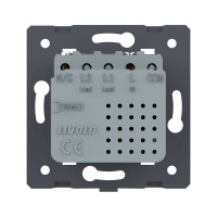 Розетка USB type C LIVOLO с блоком питания 45W, цвет серый (механизм) VL-FCUC-2IP