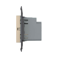 Розетка USB type C+A LIVOLO с блоком питания 36W, цвет золотой (механизм) VL-FCUA18W.UC18W-2AP