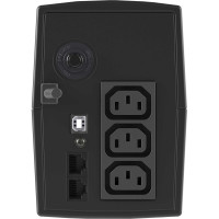 Линейно-интерактивный источник бесперебойного питания DKC 600 ВА/360 Вт, 1/1, 3xIEC C13, USB + RJ45, LCD, 1x7Aч INFOLCD600I