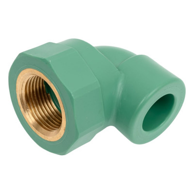 Комбинированный угол Banninger полипропиленовый, зеленый, 20x3/4 ВР 7R21064511