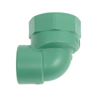 Комбинированный угол Banninger полипропиленовый, зеленый, 20x3/4 ВР 7R21064511