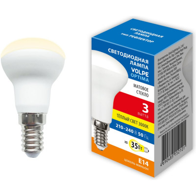 Светодиодная лампа Volpe LED-R39-3W/3000K/E14/FR/SLS UL-00008826