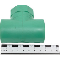 Комбинированный тройник Banninger полипропиленовый, зеленый, 32x3/4x32 ВР 7R41084511