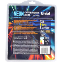 Гибкая светодиодная лента Uniel NEON ULS-N01-2835-120LED/m-6mm-IP67-DC12V-9W/m-5M-LIGHTBLUE UL-00009091