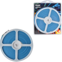 Гибкая светодиодная лента Uniel. NEON ULS-N01-2835-120LED/m-6mm-IP67-DC12V-9W/m-5M-BLUE UL-00009085