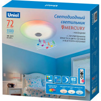 Светодиодный накладной светильник Uniel ULI-D291 72W/SW+RGB/50 MERCURY UL-00007840
