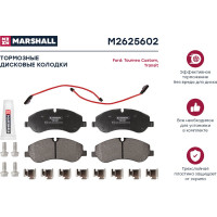 Тормозные колодки дисковые передние с задними одинарными шинами Ford Transit VIII 13- MARSHALL M2625602