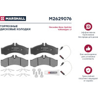 Тормозные колодки дисковые передние MB Sprinter I 95- / Sprinter Classic 13-, VW LT II 96- MARSHALL M2629076