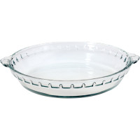 Стеклянная круглая форма appetite 22x4 см 1.25 л с ручкой PL15