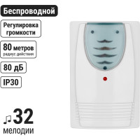 Беспроводной звонок TDM ELECTRIC народный ЗББ-Н-11/3-32М (бат., блистер, откр.код) SQ1901-0108