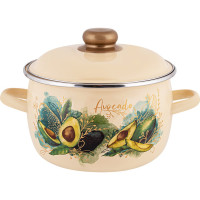 Сферическая эмалированная кастрюля appetite Avocado 3 л 1MC181P