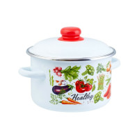 Цилиндрическая эмалированная кастрюля appetite Veggies 2 л 1RD161M Veggies