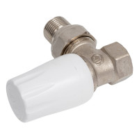 Радиаторный кран DOUBLE-LIN угловой, резьбовой, латунный, Ду=1/2 LL3009A (1/2")