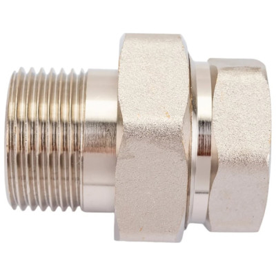 Сгон американка резьбовой DOUBLE-LIN латунный никелированный прямой Н/В 1 1/2" LL6035 (1 1/2")