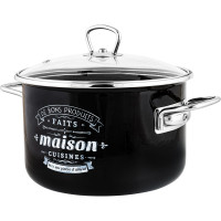 Цилиндрическая эмалированная кастрюля appetite Maison 5.5 л 1SD225S Maison