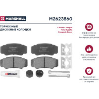 Тормозные колодки дисковые задние Citroen Jumper I 94-, Fiat Ducato II, III 94-, Peugeot Boxer I MARSHALL M2623860