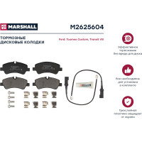 Тормозные колодки дисковые задние Ford Tourneo Custom 12-, Transit VIII 13- MARSHALL M2625604