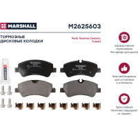 Тормозные колодки дисковые задние Ford Transit VIII 13-, Tourneo Custom 12-, Transit Custom MARSHALL M2625603
