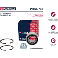Подшипник ступицы передний Aveo 03-, Lanos 97-, Spark 10-, Nexia 95-, Astra 91-, Vectra 88- MARSHALL M8133786