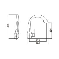 Смеситель для кухни FASHUN A56016