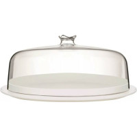 Тортница COSMOPLAST МАРГАРИТА диаметр 26 см, пластик, цвет ассорти 2275