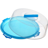 Тортница COSMOPLAST ОАЗИС диаметр 32 см, пластик, цвет ассорти 2123