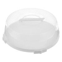 Тортница COSMOPLAST ОАЗИС диаметр 32 см, пластик, цвет ассорти 2123
