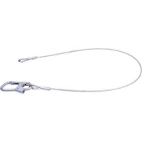 Безлямочная удерживающая привязь со стропом Б из стального троса с карабином Молот К1 УС 1 Б