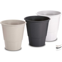 Хозяйственная корзина GENSINI Rattan, диаметр 23.5 см, высота 24 см, 8 л, пластик, цвет ассорти 2176