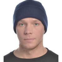 Вязаная шапка на флисе СОЮЗСПЕЦОДЕЖДА темно-синяя 2000000030357