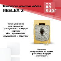 Сетевой интернет кабель витая пара SUPRLAN медный экранированный Standard FTP Cat.5e 4x2xAWG24 Cu PE внешний 305м 01-1028-1