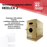 Сетевой интернет кабель витая пара SUPRLAN медный экранированный Standard FTP Cat.5e 4x2xAWG24 Cu PE внешний 305м 01-1028-1