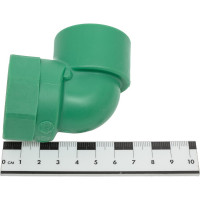 Комбинированный угол Banninger полипропиленовый, зеленый, 32x3/4 ВР 7R21084511