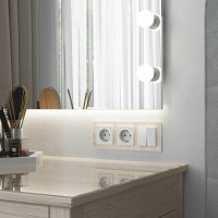 Рамка на 3 поста WERKEL W0031141/ Favorit (молочный, стекло) a058815