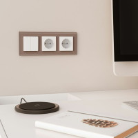 Рамка на 3 поста WERKEL W0031142/ Favorit (латте, стекло) a058820