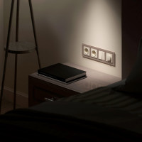 Рамка на 4 поста WERKEL W0041142/ Favorit (латте, стекло) a058821