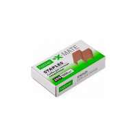Скобы для степлера Hatber X-Mate №24/6 1000 скоб, 6мм, медные 10 шт 063653