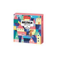 Мелки Hatber Городок, 7 цветов, в картонной коробке, упак. 25 шт. 072696