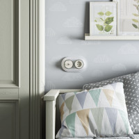 Одноклавишный переключатель WERKEL W5812055/ Vintage (слоновая кость матовый/хром) a055917