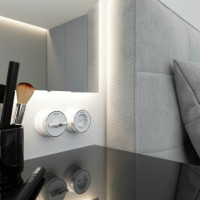 Двухклавишный выключатель на 4 положения WERKEL W5822050/ Vintage (белый матовый/хром) a058777