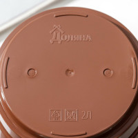 Горшок для цветов Доляна Арена 2 л, коричневый 1345278