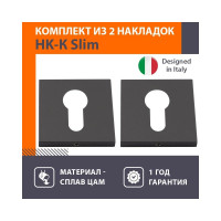 Дверная накладка под цилиндр НОРА-М Slim НК-К - графит 18645
