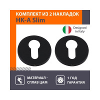 Дверная накладка под цилиндр НОРА-М Slim НК-А - черный 18656